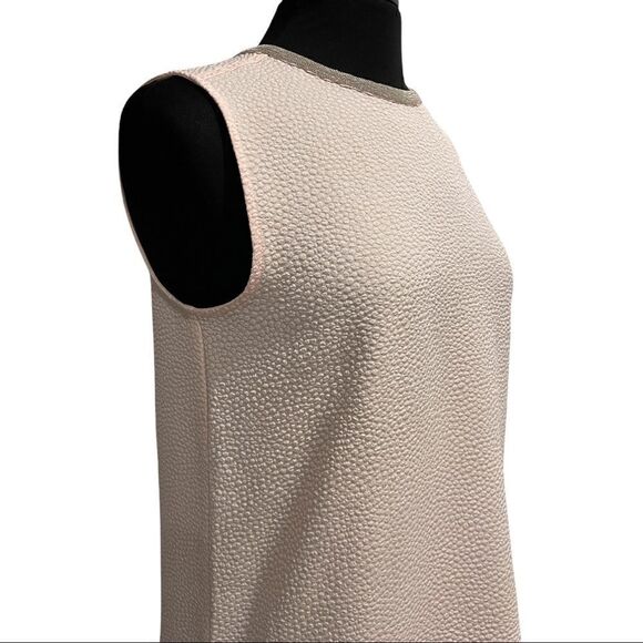 Halogen Light Pink Textured Embellished Neckline Tank Top Sz S - Picture 5 of 14